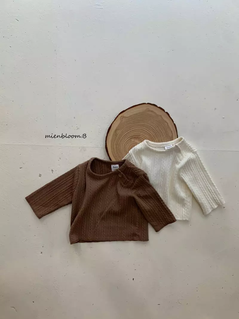 Mienbloom B - Korean Baby Fashion - #babygirlfashion - Muffin Knit Tee