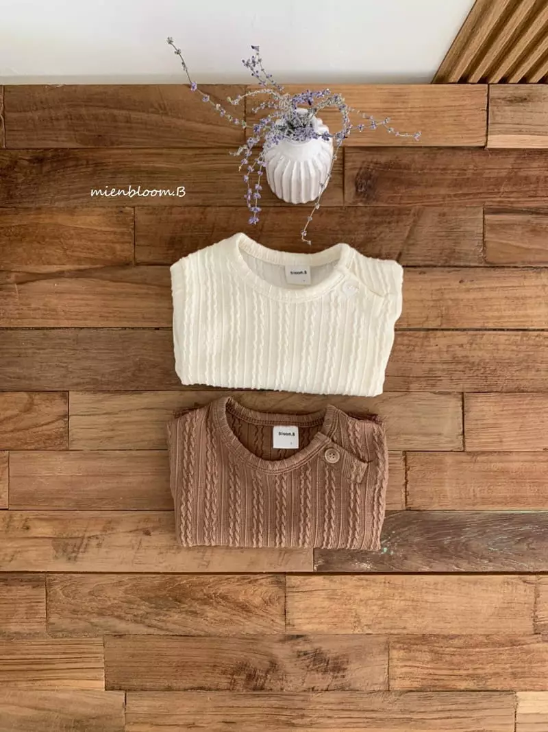 Mienbloom B - Korean Baby Fashion - #babylifestyle - Muffin Knit Tee - 2