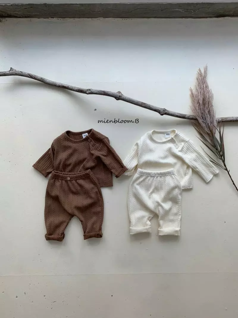 Mienbloom B - Korean Baby Fashion - #babyoninstagram - Muffin Knit Tee - 3