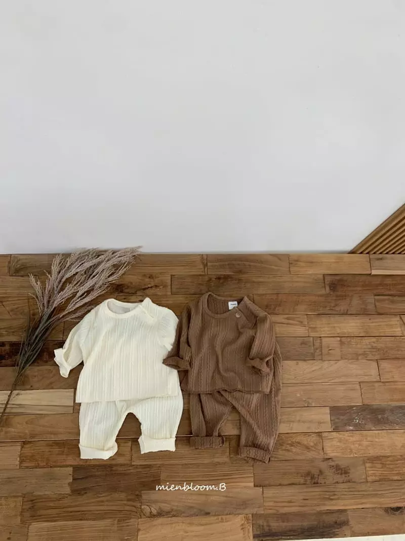 Mienbloom B - Korean Baby Fashion - #babyoninstagram - Muffin Knit Tee - 4