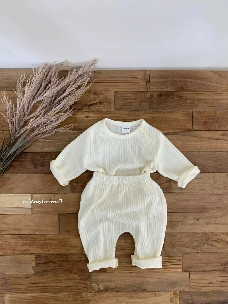 Mienbloom B - Korean Baby Fashion - #babyoutfit - Muffin Knit Tee - 5