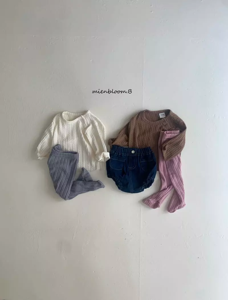 Mienbloom B - Korean Baby Fashion - #babywear - Muffin Knit Tee - 7