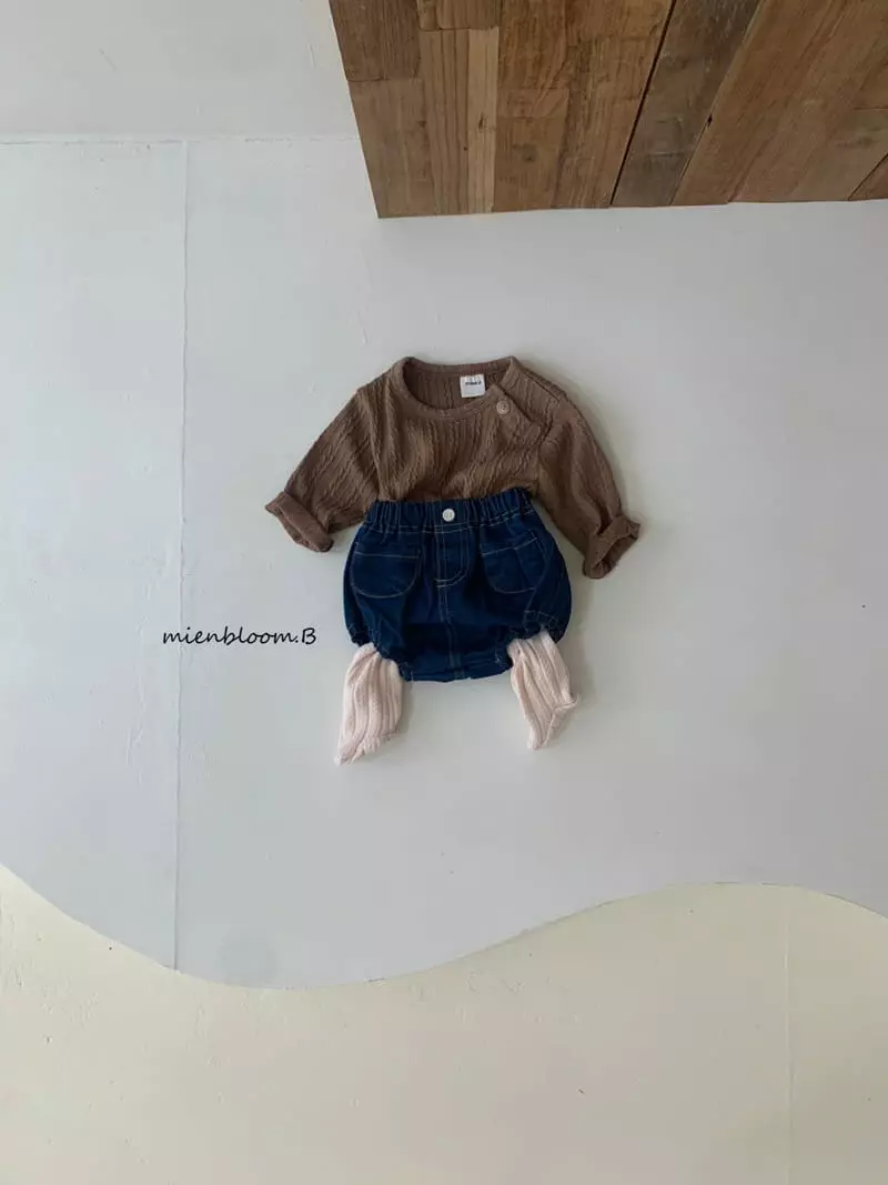 Mienbloom B - Korean Baby Fashion - #onlinebabyshop - Muffin Knit Tee - 9