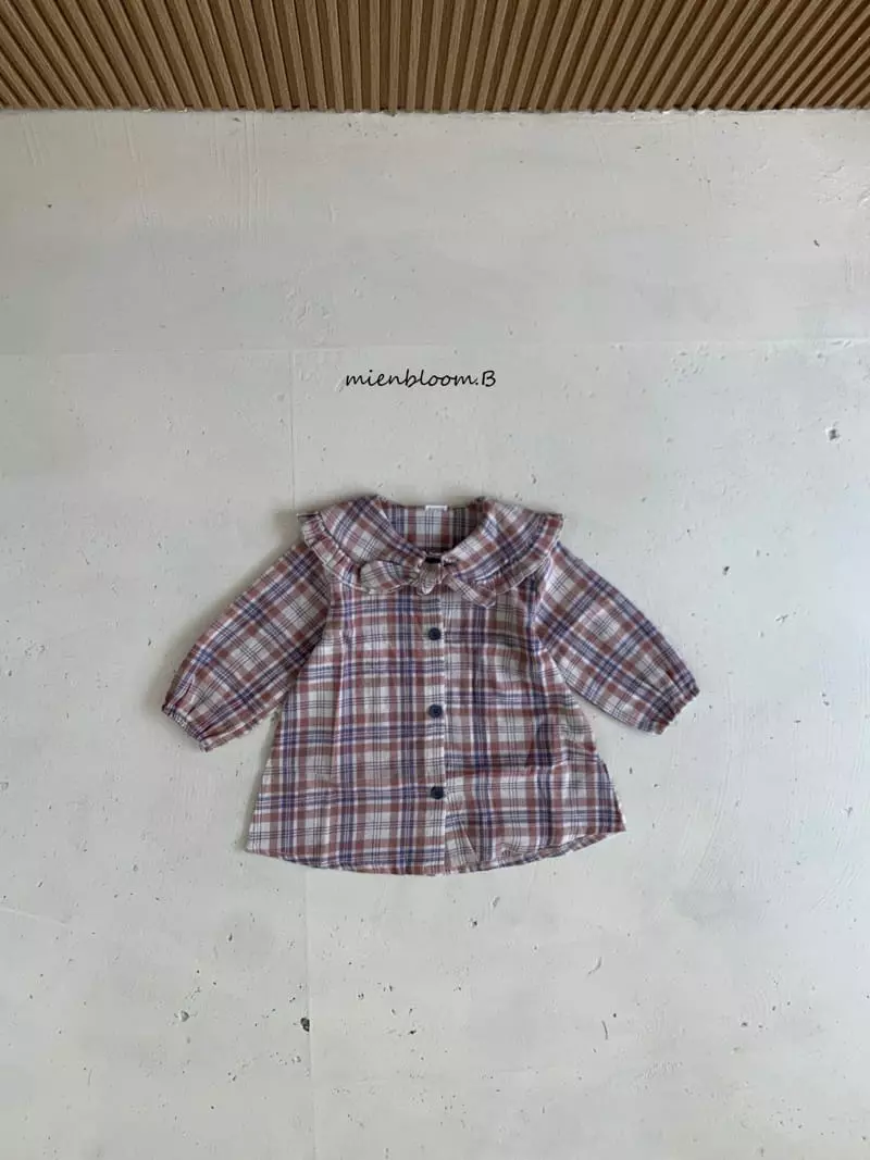Mienbloom B - Korean Children Fashion - #kidzfashiontrend - Shirely Check One-piece - 4