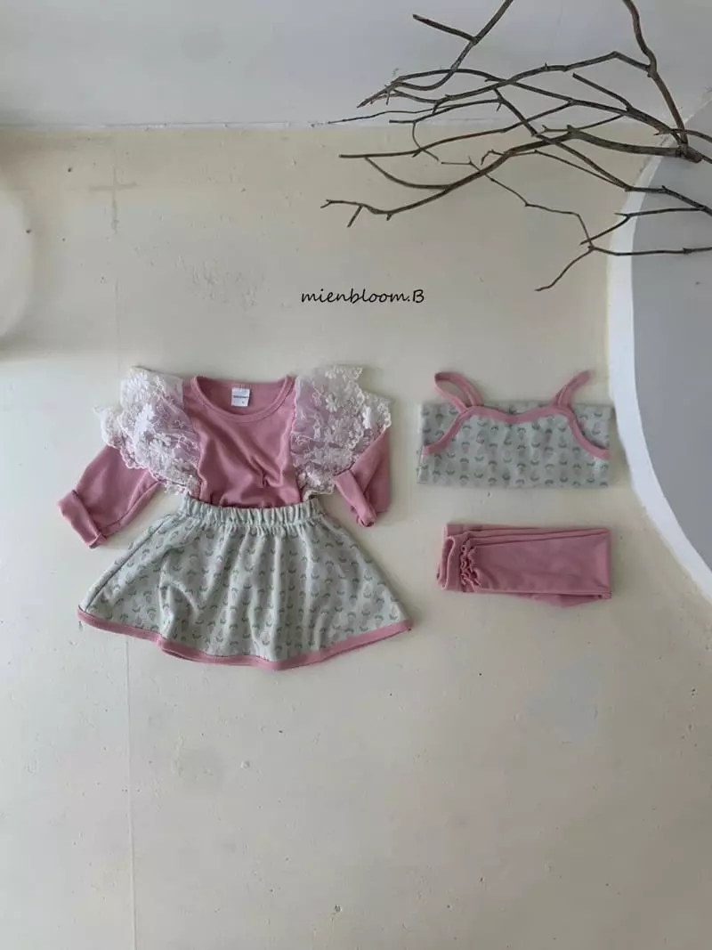 Mienbloom B - Korean Children Fashion - #Kfashion4kids - Bustier Top Bottom Set - 6