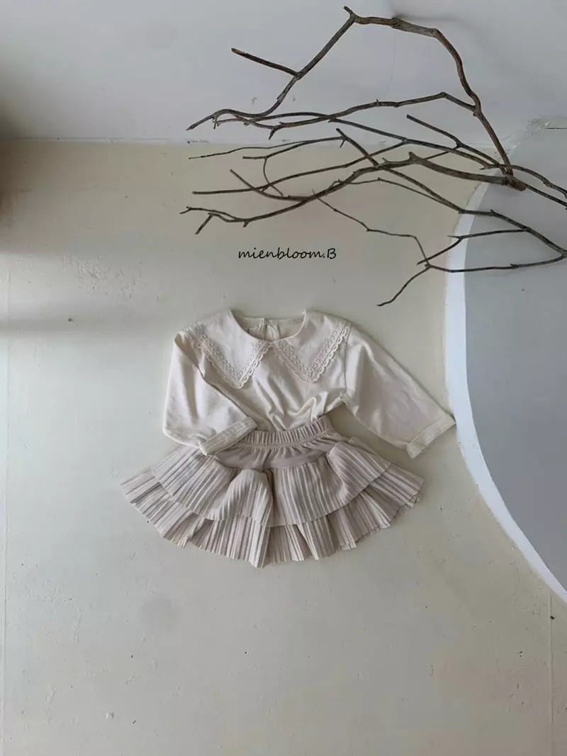 Mienbloom B - Korean Children Fashion - #childofig - Oscar Wrinkle Skirt - 5