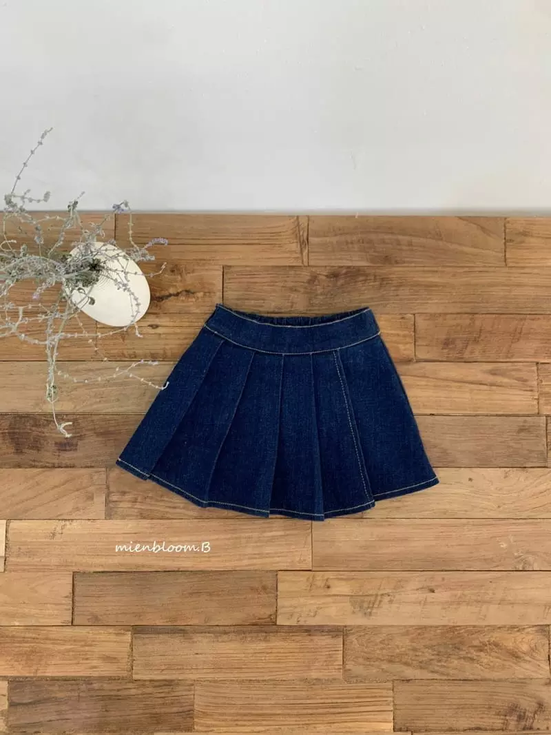 Mienbloom B - Korean Children Fashion - #childrensboutique - Denim Span Skirt - 7