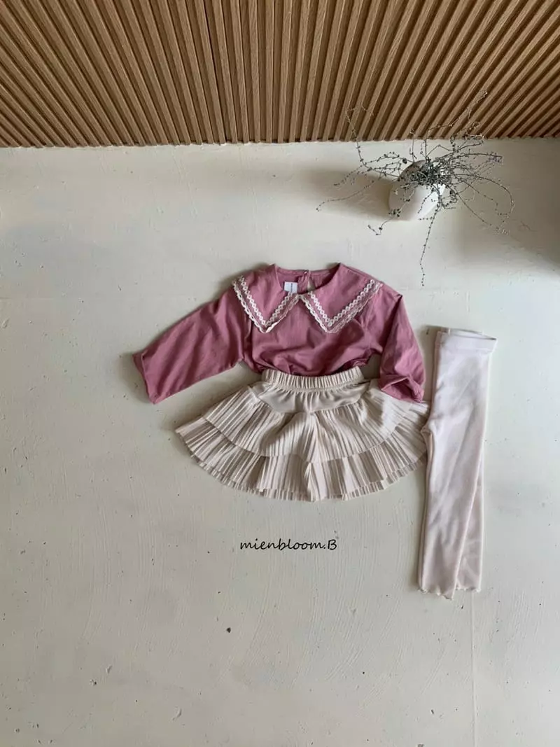 Mienbloom B - Korean Children Fashion - #childrensboutique - Oscar Wrinkle Skirt - 6