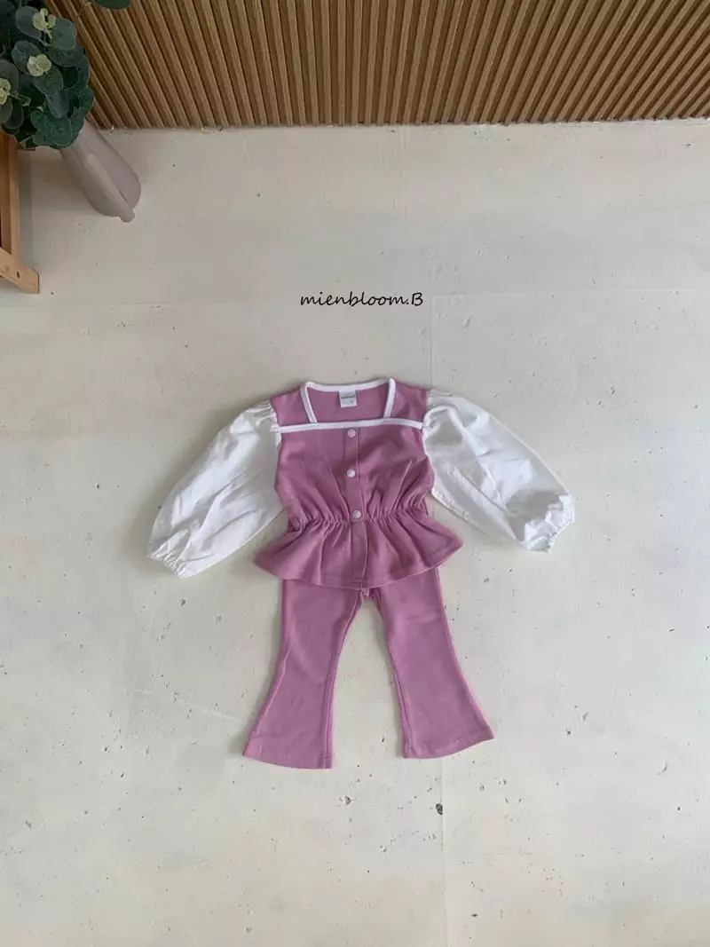 Mienbloom B - Korean Children Fashion - #designkidswear - Lia Top Bottom Set - 6