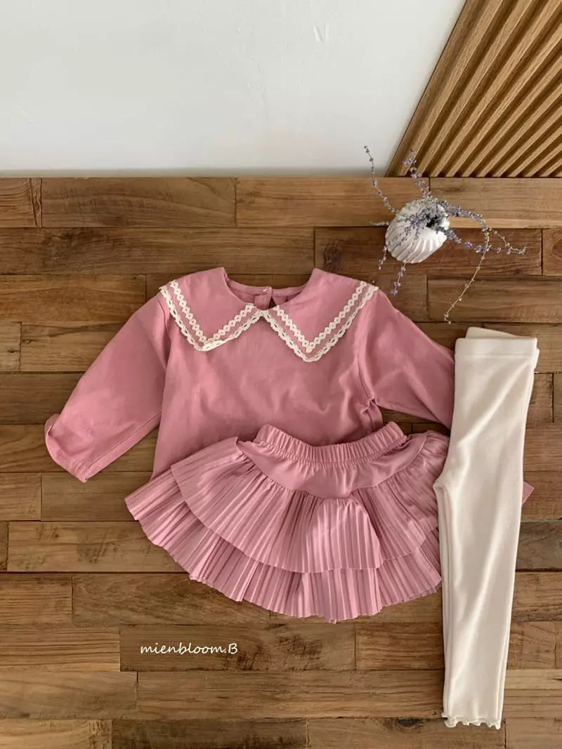 Mienbloom B - Korean Children Fashion - #discoveringself - Oscar Wrinkle Skirt - 8