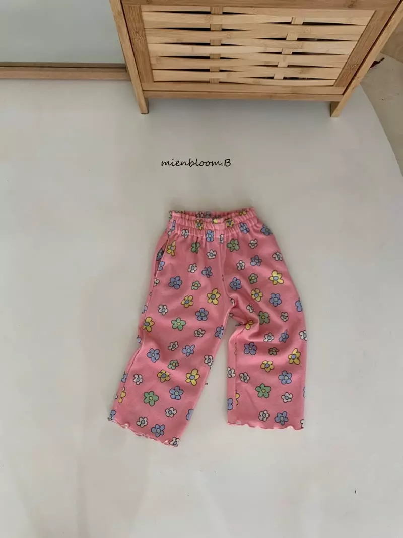 Mienbloom B - Korean Children Fashion - #discoveringself - Flower Knit Pants - 2