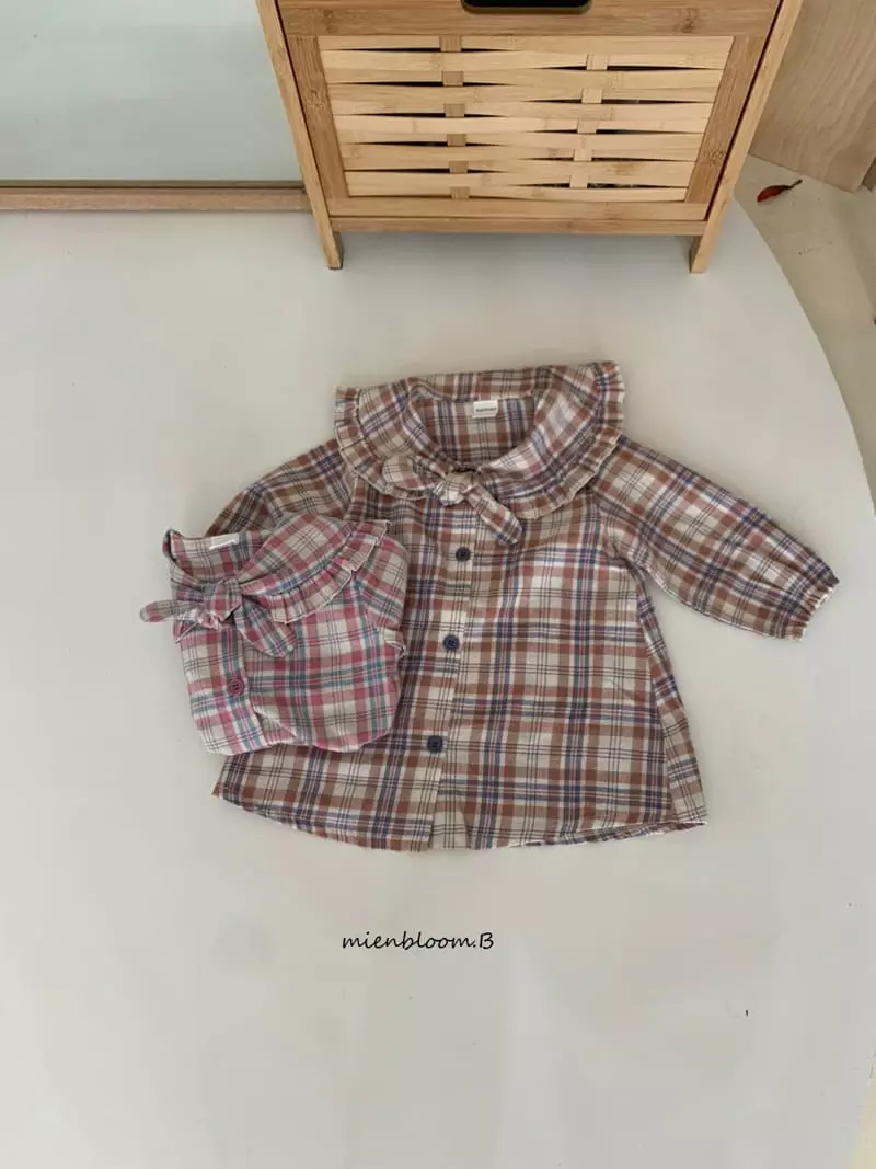 Mienbloom B - Korean Children Fashion - #kidsshorts - Shirely Check One-piece