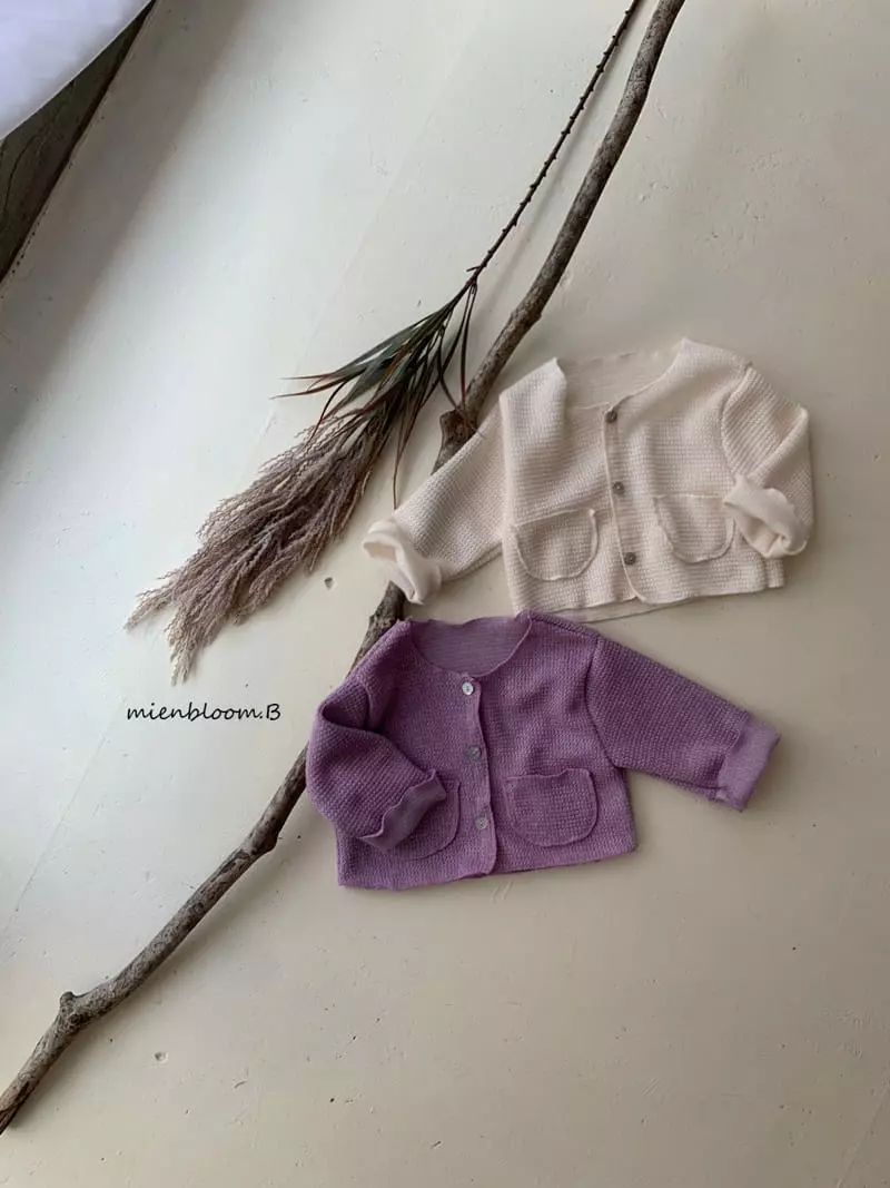 Mienbloom B - Korean Children Fashion - #kidsstore - Knit Cardigan