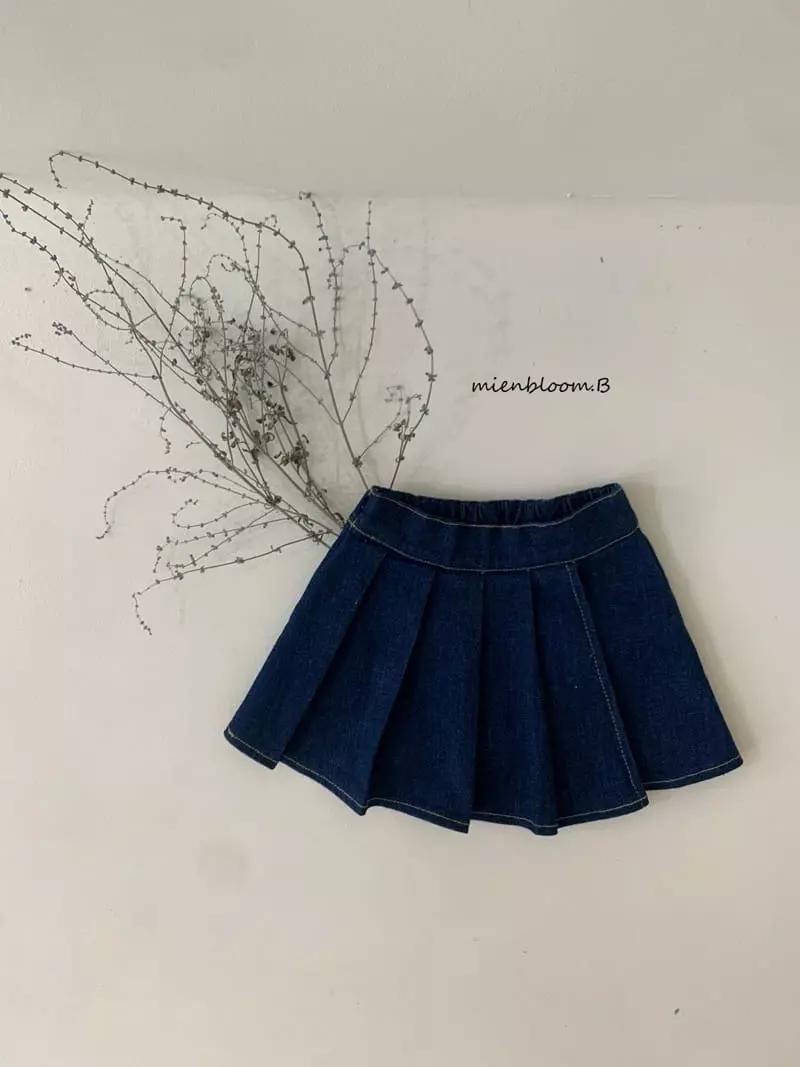Mienbloom B - Korean Children Fashion - #littlefashionista - Denim Span Skirt