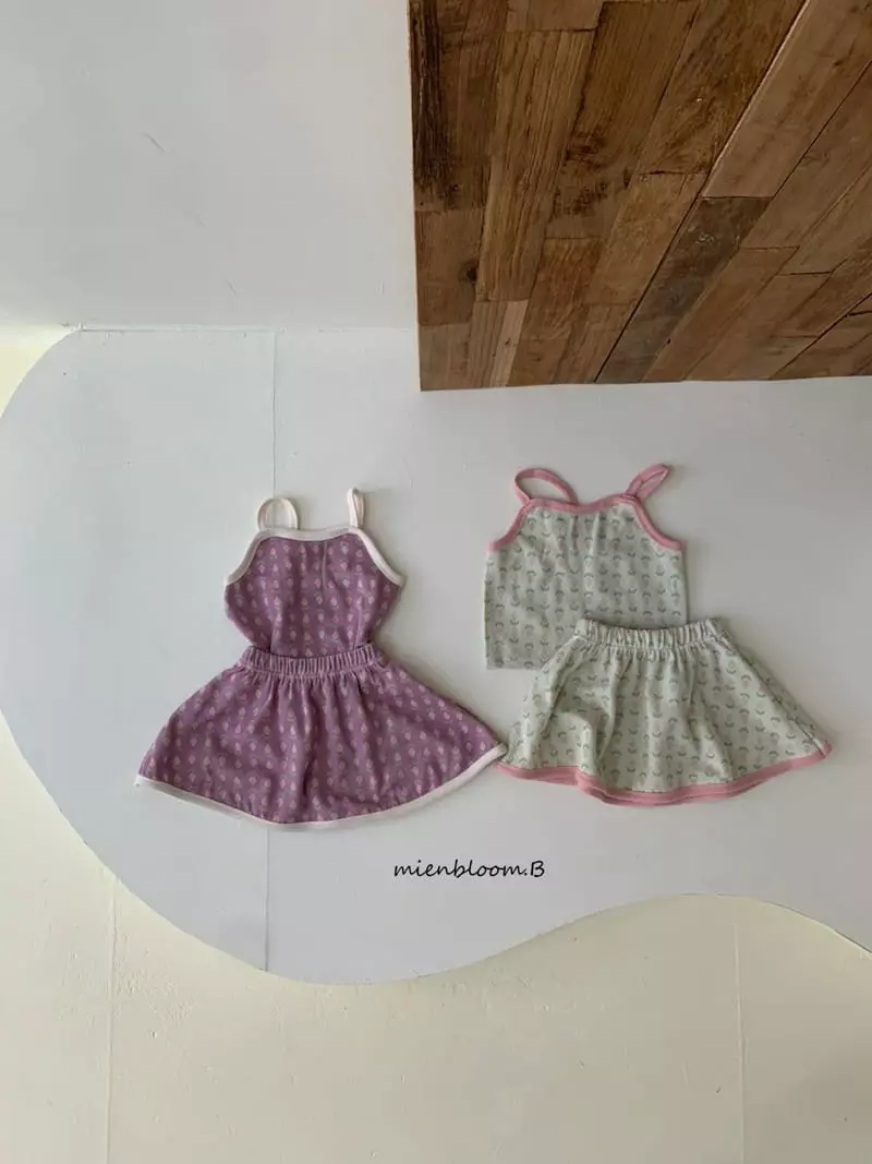 Mienbloom B - Korean Children Fashion - #littlefashionista - Bustier Top Bottom Set - 7