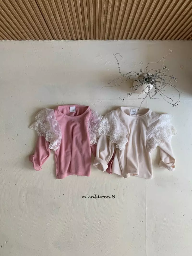 Mienbloom B - Korean Children Fashion - #littlefashionista - Angel Collar Tee