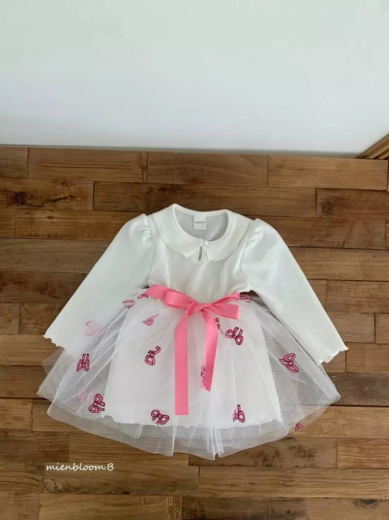 Mienbloom B - Korean Children Fashion - #littlefashionista - Ribonbon One-piece - 4