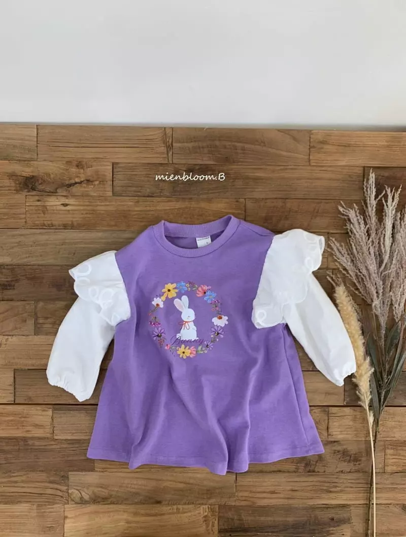 Mienbloom B - Korean Children Fashion - #magicofchildhood - Rabbit Paint One-piece - 3