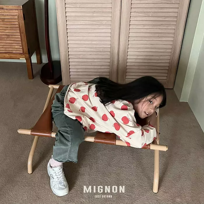 Mignon - Korean Children Fashion - #Kfashion4kids - Apple Piping Tee - 9