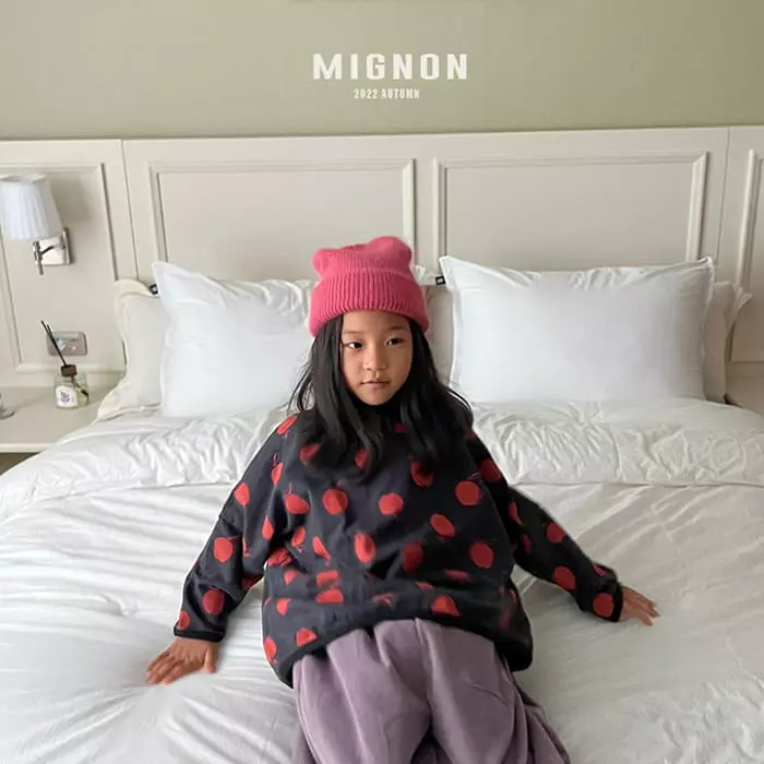 Mignon - Korean Children Fashion - #childrensboutique - Apple Piping Tee - 2