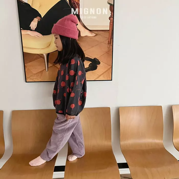 Mignon - Korean Children Fashion - #fashionkids - Apple Piping Tee - 5