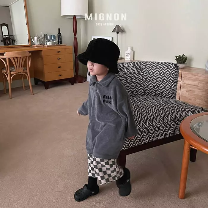 Mignon - Korean Children Fashion - #kidsshorts - Terry Tee - 4