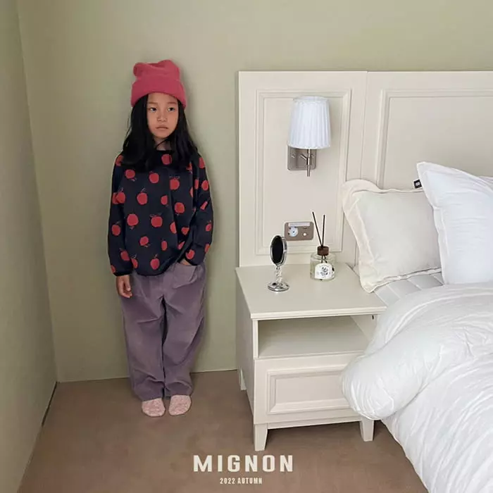 Mignon - Korean Children Fashion - #kidzfashiontrend - Apple Piping Tee - 8