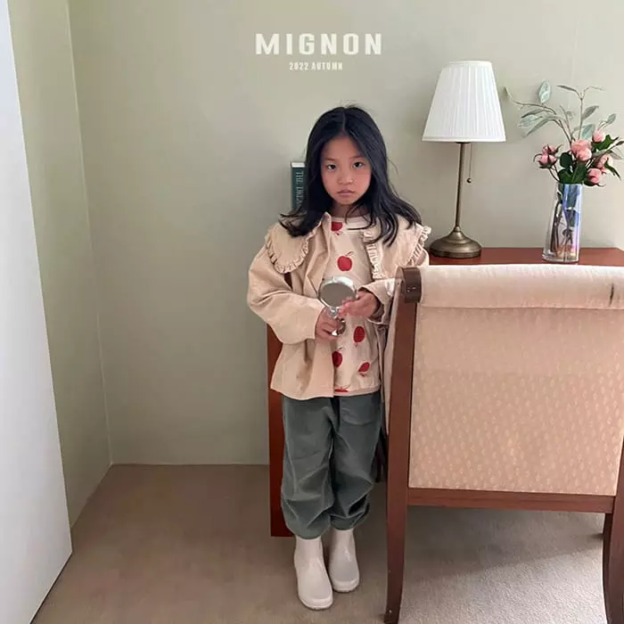 Mignon - Korean Children Fashion - #littlefashionista - Apple Piping Tee - 10