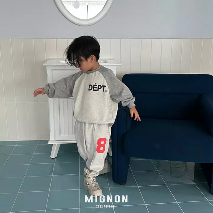 Mignon - Korean Children Fashion - #magicofchildhood - Number Sweatshirt - 3
