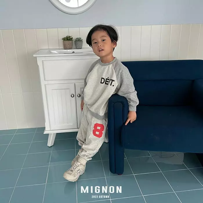 Mignon - Korean Children Fashion - #magicofchildhood - Number Sweatshirt - 4