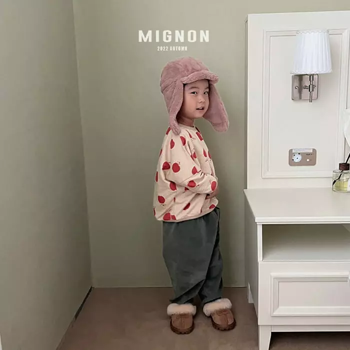Mignon - Korean Children Fashion - #minifashionista - Apple Piping Tee - 12