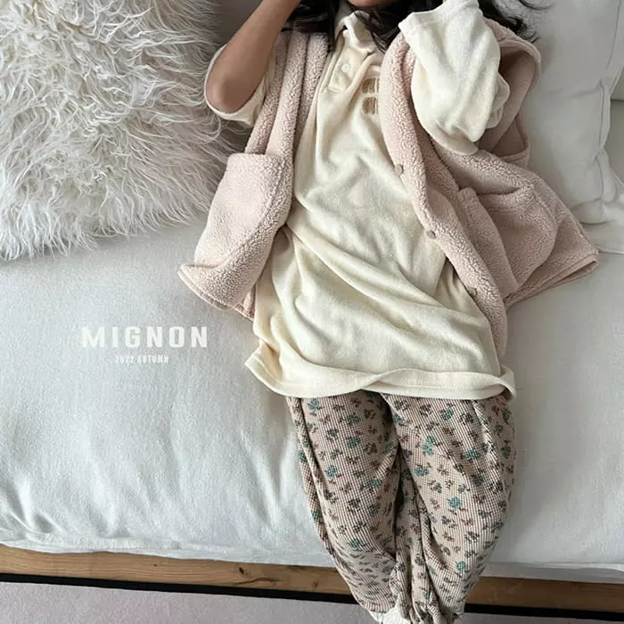 Mignon - Korean Children Fashion - #todddlerfashion - Terry Tee - 11