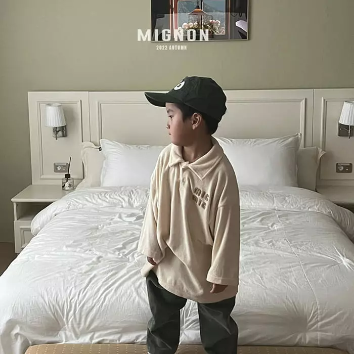 Mignon - Korean Children Fashion - #toddlerclothing - Terry Tee - 12