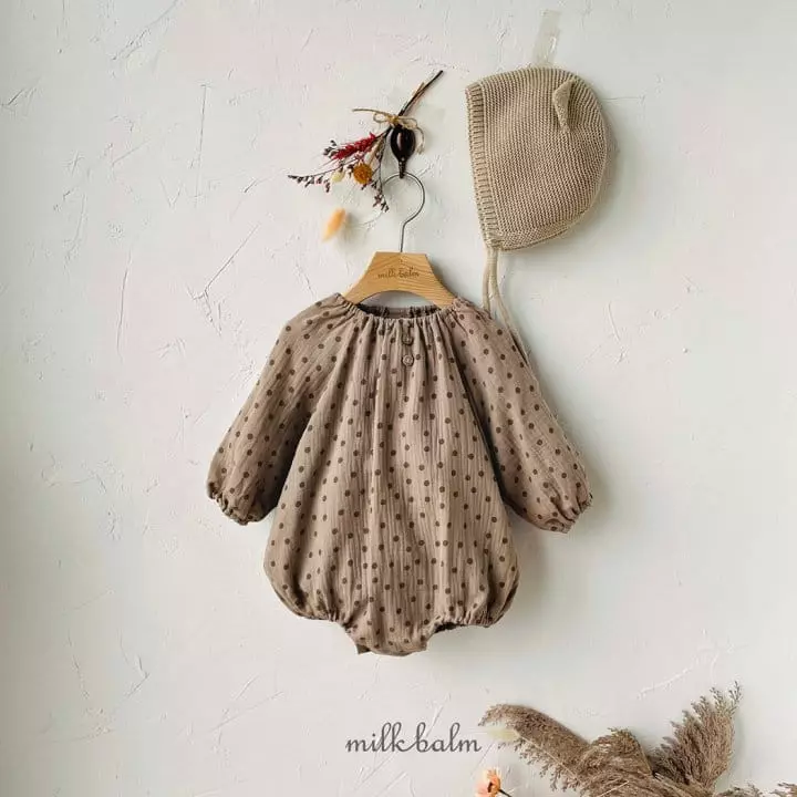 Milk Balm - Korean Baby Fashion - #babyboutique - Bonbon Dot Bodysuit