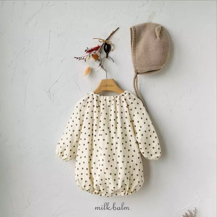 Milk Balm - Korean Baby Fashion - #babyclothing - Bonbon Dot Bodysuit - 3