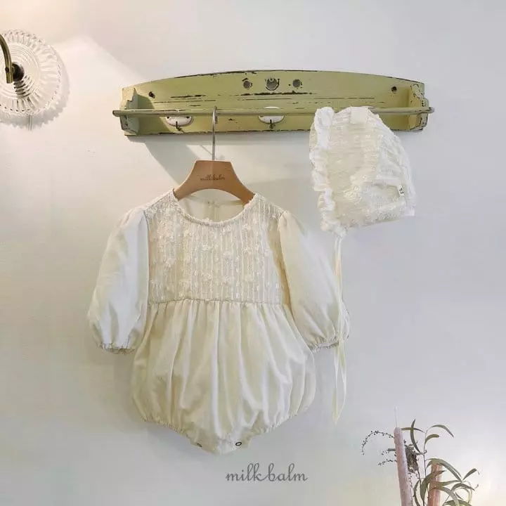 Milk Balm - Korean Baby Fashion - #babygirlfashion - Blan Bodysuit - 7