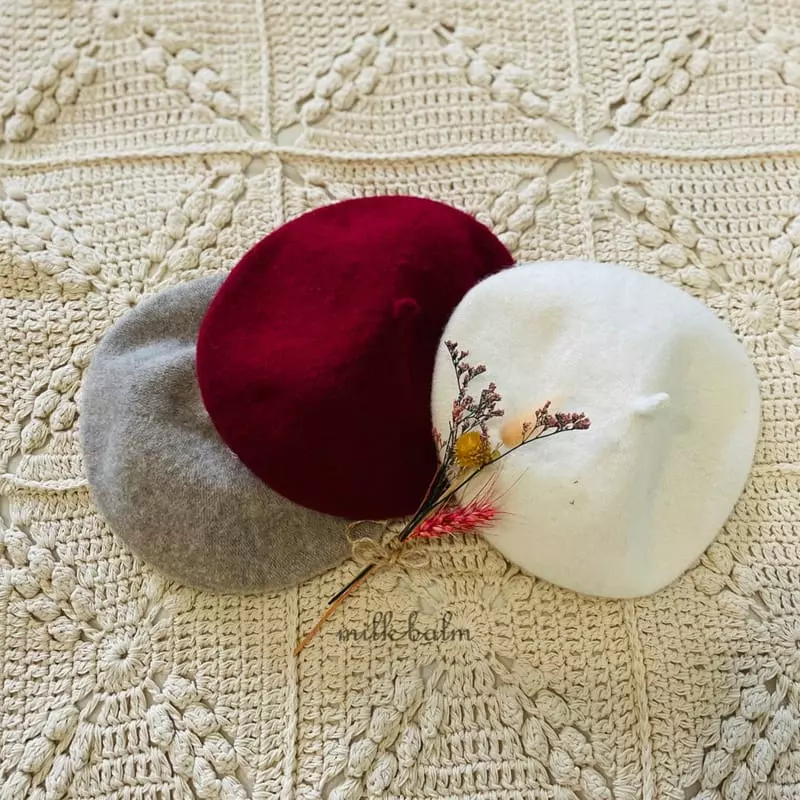 Milk Balm - Korean Baby Fashion - #babylifestyle - Bonbon Beret Hat