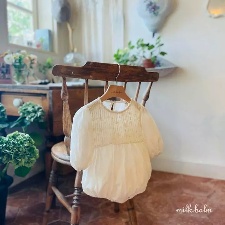 Milk Balm - Korean Baby Fashion - #babyoninstagram - Blan Bodysuit - 9
