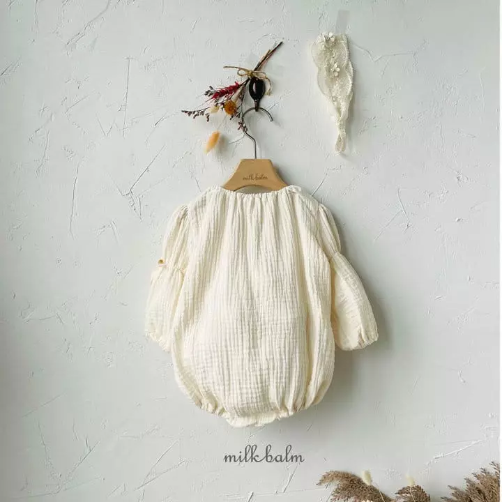 Milk Balm - Korean Baby Fashion - #babyootd - Lucy Smocked Bodysuit - 6