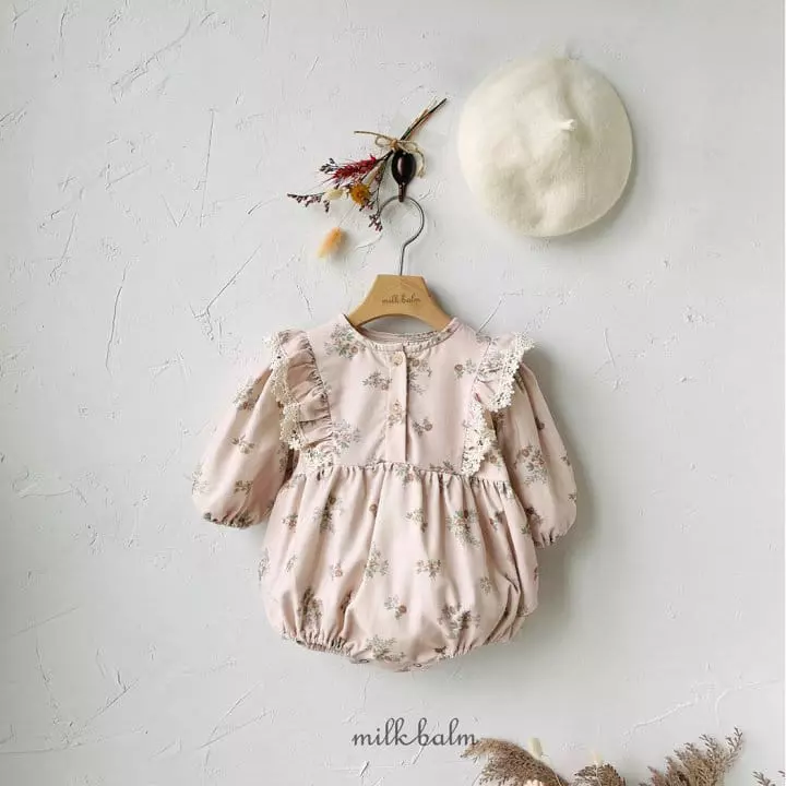 Milk Balm - Korean Baby Fashion - #onlinebabyboutique - Floria Bodysuit - 2
