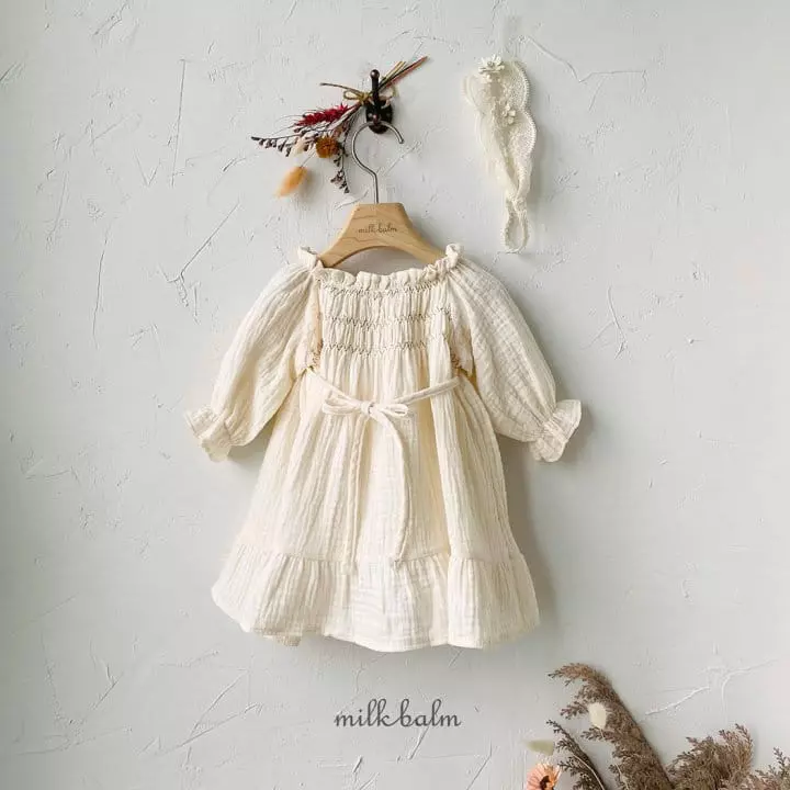 Milk Balm - Korean Children Fashion - #childrensboutique - Lucy Smocked One-piece