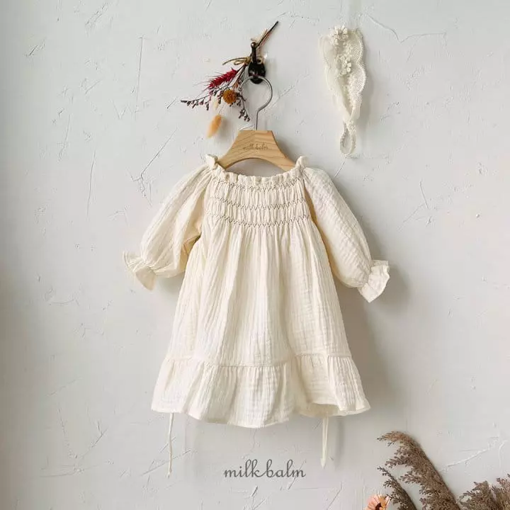 Milk Balm - Korean Children Fashion - #discoveringself - Lucy Smocked One-piece - 3