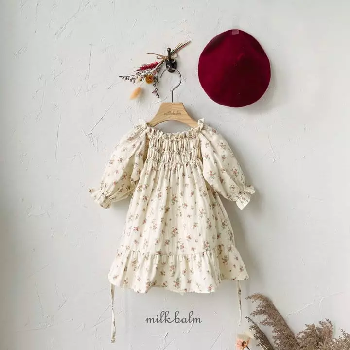Milk Balm - Korean Children Fashion - #kidsshorts - Lucy Smocked One-piece - 5