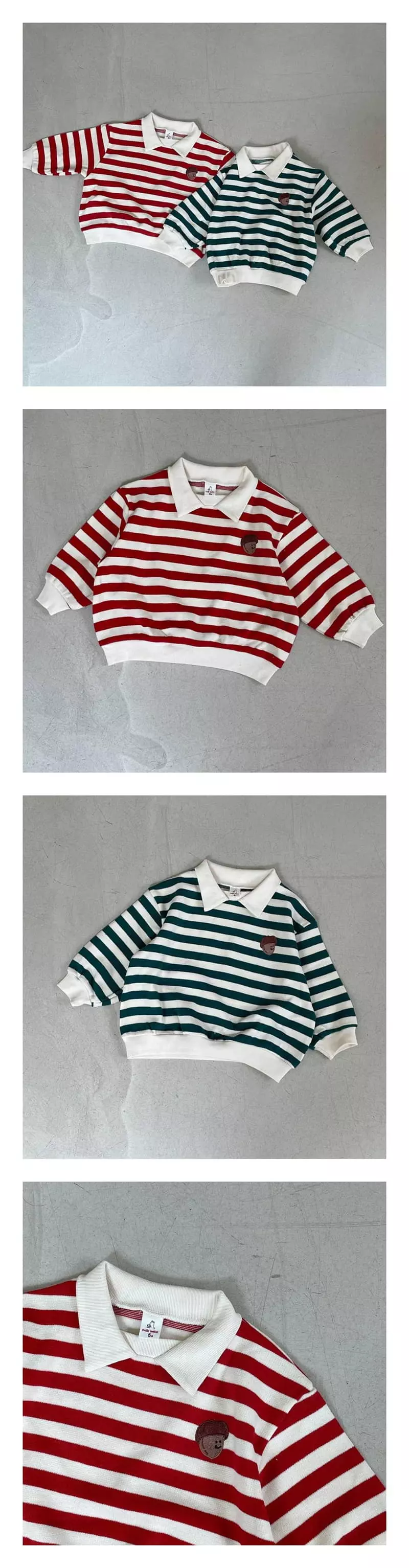 Milk Bebe - Korean Children Fashion - #childofig - Collar Tee