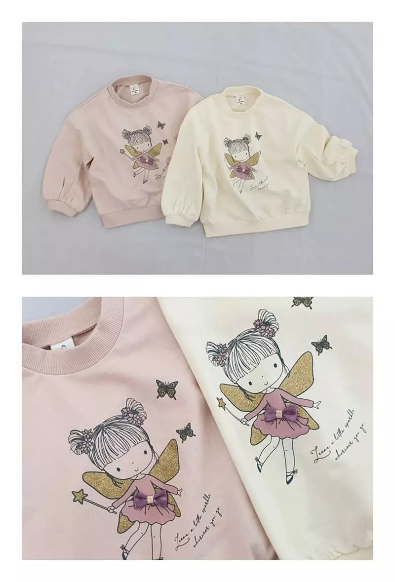 Milk Bebe - Korean Children Fashion - #fashionkids - Butterfly Girl Tee