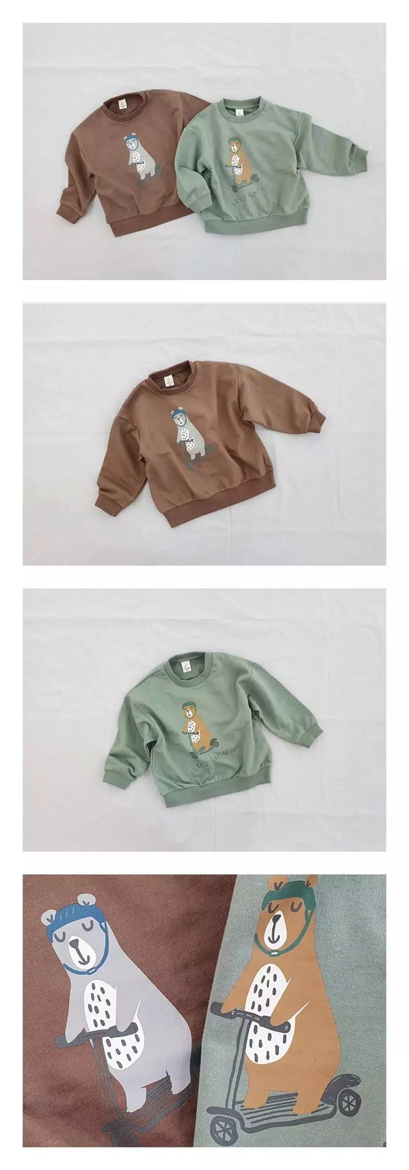 Milk Bebe - Korean Children Fashion - #kidzfashiontrend - Board Bear Tee