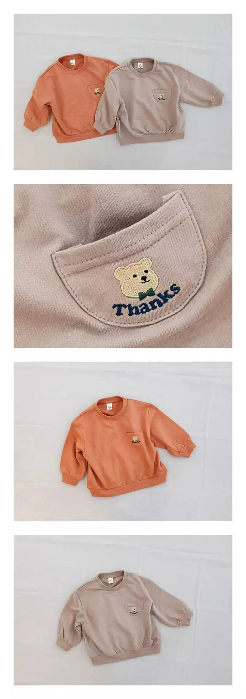 Milk Bebe - Korean Children Fashion - #kidzfashiontrend - Thank Bear Tee