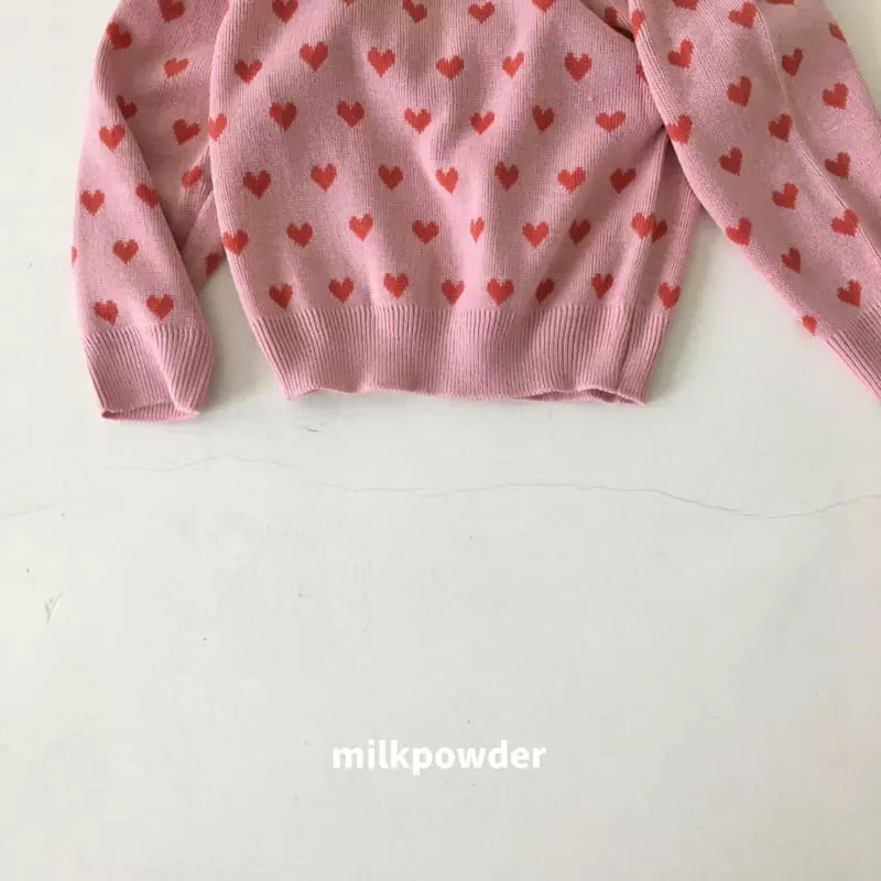 Milk Powder - Korean Children Fashion - #Kfashion4kids - Hear Knit Pullover - 10