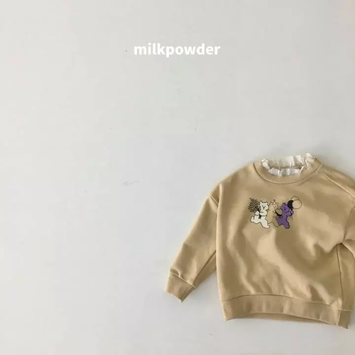 Milk Powder - Korean Children Fashion - #Kfashion4kids - Bear Sweatshirt - 6