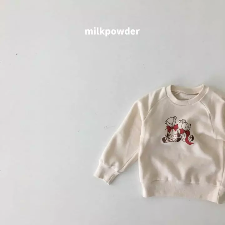 Milk Powder - Korean Children Fashion - #childofig - Ribbon Sweatshirt - 10